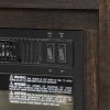 AKDY FP0095 27" Electric Fireplace Freestanding Brown Wooden Mantel Firebox Heater 3D Flame w/ Logs 14