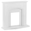 Abbotsford Fireplace Mantel 45" x 41" - Elegant White Gloss Finish
