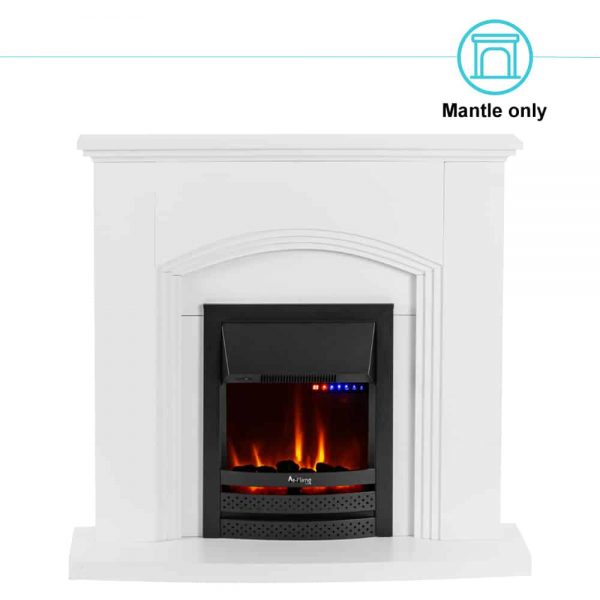 Abbotsford Fireplace Mantel 45" x 41" - Elegant White Gloss Finish 2