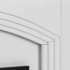 Abbotsford Fireplace Mantel 45" x 41" - Elegant White Gloss Finish 10