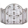 Accent Plus Florentine Decorative Metal Fireplace Screen