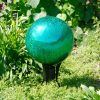 Achla Designs Crackled Glass Gazing Globe 12