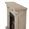 Adelaide Electric Fireplace in Dry Brush White by Real Flame 9