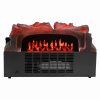 Ainfox Electrical Log Set Fireplace Stove Heater,With Realistic Ember Bed Remote control Overheat protection 1500W Black 10