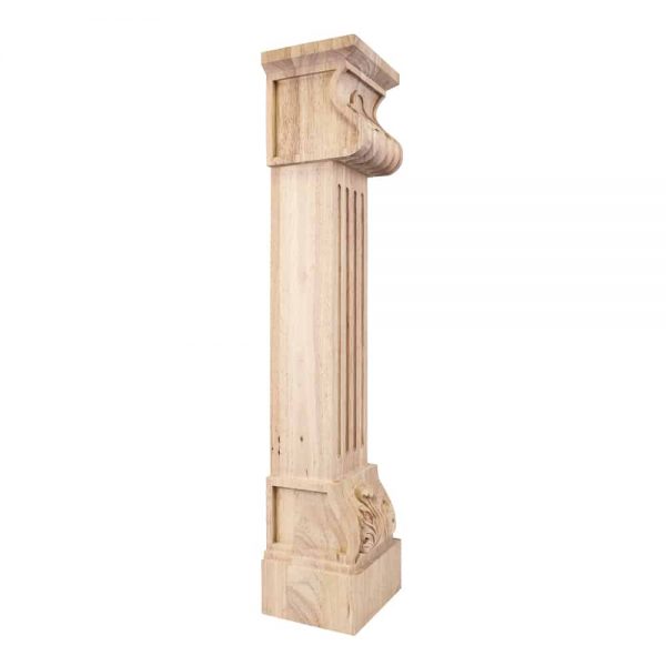 Alabama Cabinet Supplies Fcore-Rw Acanthus Fluted Traditional Fireplace Corbel