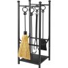 All-In-One Firewood Wood Rack with Fireplace Tool Set