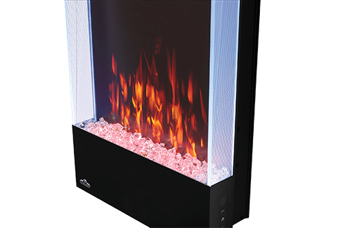 Allure 32-inch Vertical Wall Mount Electric Fireplace 4