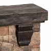 Alpine Fireplace Mantel and Electric LED Fireplace - 45" Wide x 40" Tall 13