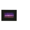 Amantii 26" Flush Mount fireplace with Black Glass Surround Log set 8