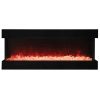 Amantii 3 Sided 60" Wide Electric Fireplace 9