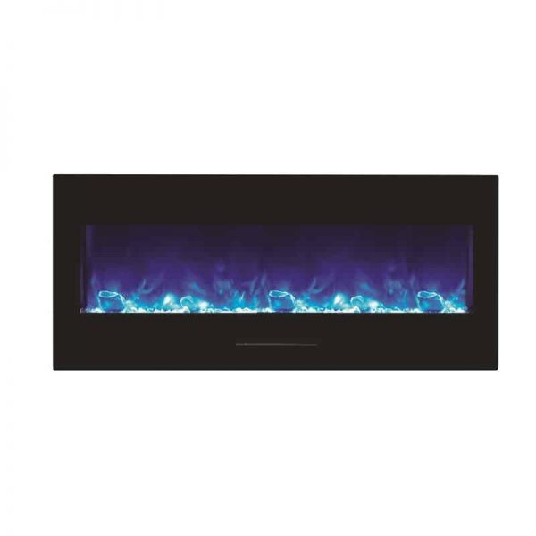 Amantii 50" fireplace with black glass surround 1
