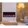 Amantii Panorama Deep Electric Wall Mount Fireplace with Black Surround 4
