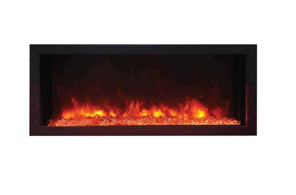 Amantii Panorama Indoor/Outdoor Extra Slim Built In Electric Fireplace
