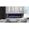 Amantii Panorama Slim Electric Wall Mount Fireplace with Black Surround 4
