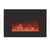 Amantii Small Insert Electric Fireplace with Black Glass Surround 2