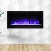 Amantii Symmetry Series 34-Inch Built-In Electric Fireplace with Black Steel Surround