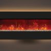 Amantii WM-BI-48-5823 48 In. Electric Fireplace With 58 x 23 In. Black Glass & Back Light 7