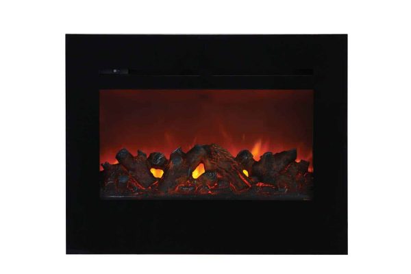 Amantii Zero Clearance Series Built-In Flush Mount Electric Fireplace, 30" 3