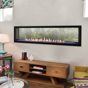 American Hearth Boulevard 60" Linear See-Through Vent Free Fireplace