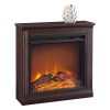 Ameriwood Home Bruxton Simple Fireplace, White 15