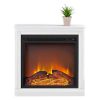 Ameriwood Home Bruxton Simple Fireplace, White 16