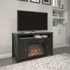 Ameriwood Home Farmington Electric Fireplace TV Console up to 50" in Black Oak 4
