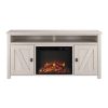 Ameriwood Home Farmington Electric Fireplace TV Console up to 60" in Ivory Oak 3