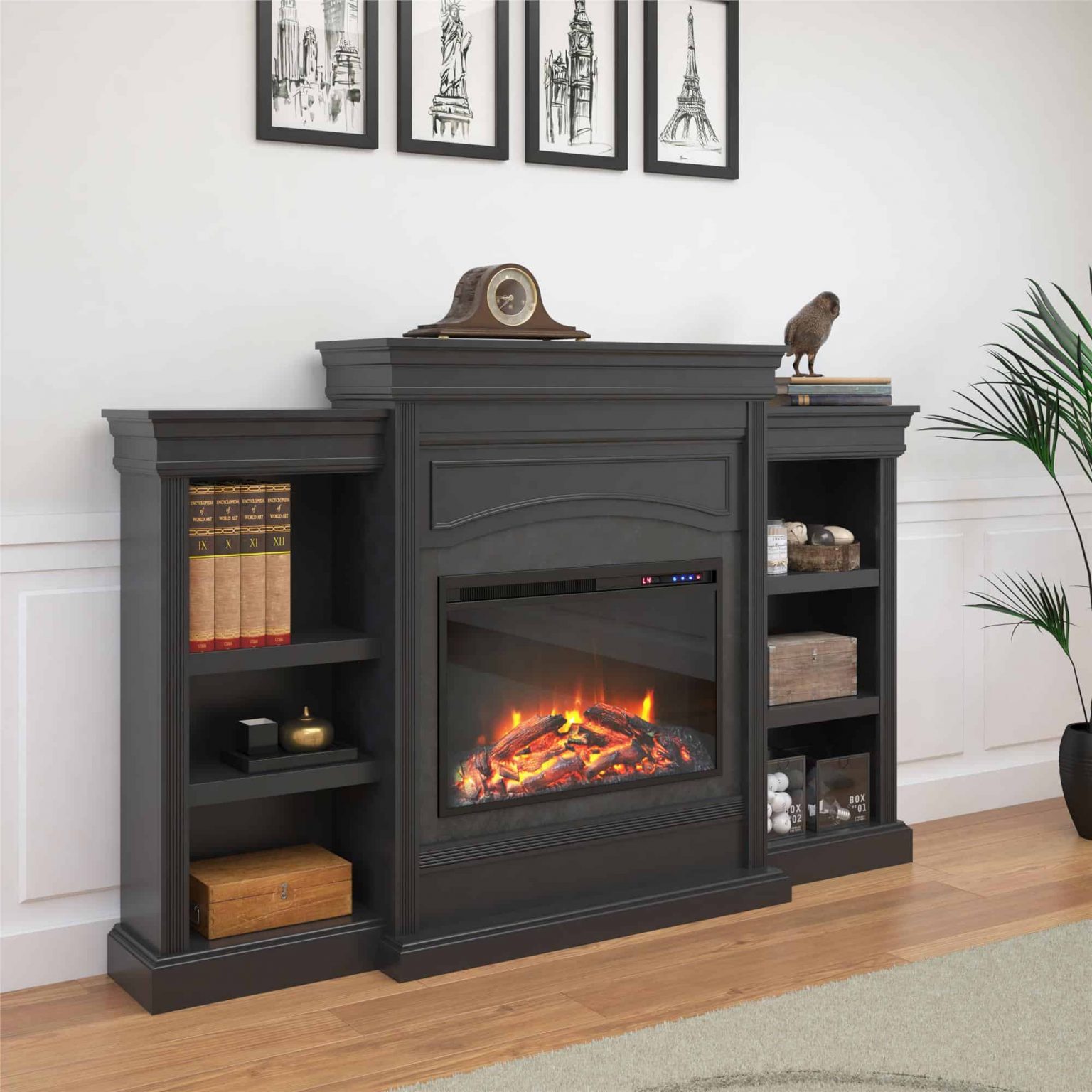 Ameriwood Home Lamont Mantel Fireplace Black 1536x1536 