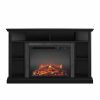 Ameriwood Home Overland Electric Corner Fireplace up to 50" in Black 3