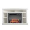 Ameriwood Home Overland Electric Corner Fireplace up to 50" in White 3