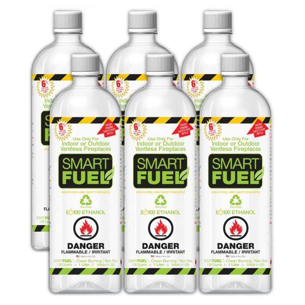 Anywhere Fireplace SmartFuel Liquid Bio-Ethanol Fuel for Fireplaces