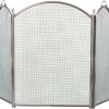 Arched 3 Fold Pewter Screen - 29 inch