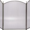 Arched 3 Fold Pewter Screen - 32 inch