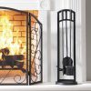 Arched 4 Piece Fireplace Toolset 3