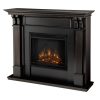 Ashley Indoor Electric Fireplace in Black Wash by Real Flame