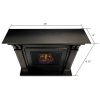 Ashley Indoor Electric Fireplace in Black Wash by Real Flame 8