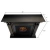 Ashley Indoor Electric Fireplace in White by Real Flame 11