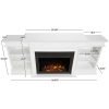 Ashton Grand Media Electric Fireplace by Real Flame 16