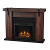 Aspen Electric Fireplace in Chestnut Barnwood by Real Flame 6