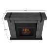 Aspen Electric Fireplace in Gray Barnwood by Real Flame 10