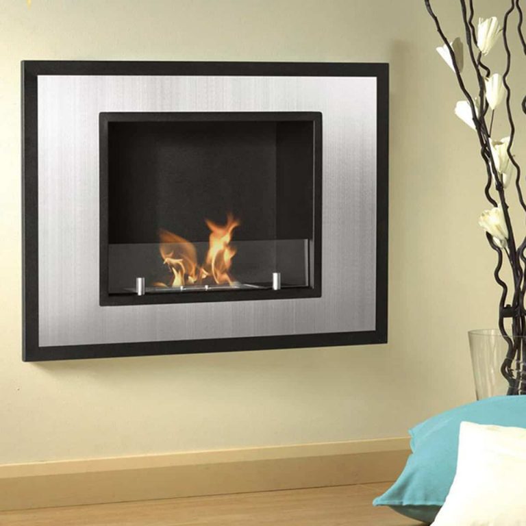 Austin 32 Inch Ventless Built In Recessed Bio Ethanol Wall Mounted
