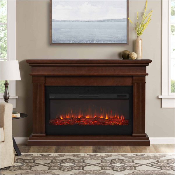 Beau Electric Fireplace in Dk Walnut by Real Flame