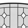 Best Choice Products 3-Panel 48x30in Glass Diamond Accent Handcrafted Iron Mesh Fireplace Screen, Spark Guard Gate 7