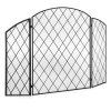 Best Choice Products 3-Panel 50x30in Wrought Iron Mesh Fireplace Screen, Spark Guard Protector Gate w/ Folding Panels 6