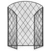Best Choice Products 3-Panel 50x30in Wrought Iron Mesh Fireplace Screen, Spark Guard Protector Gate w/ Folding Panels 7