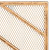 Best Choice Products 38x31in Single Panel Handcrafted Iron Chevron Fireplace Screen w/ Distressed Antique Copper Finish 9