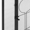 Best Choice Products Single Panel 40x29in Heavy-Duty Steel Mesh Fireplace Screen, Living Room Decor w/ Locking Door 7