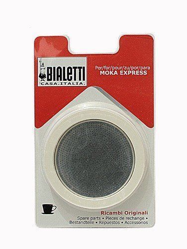 Bialetti 6 Cup Stovetop Moka Express Replacement Gasket Seal Filter Rubber New 1