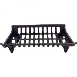 Black Cast Iron Grate with Ends - 5 inch