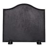 Black Cast Iron Plain Fireback - 16 x 17.5 inch